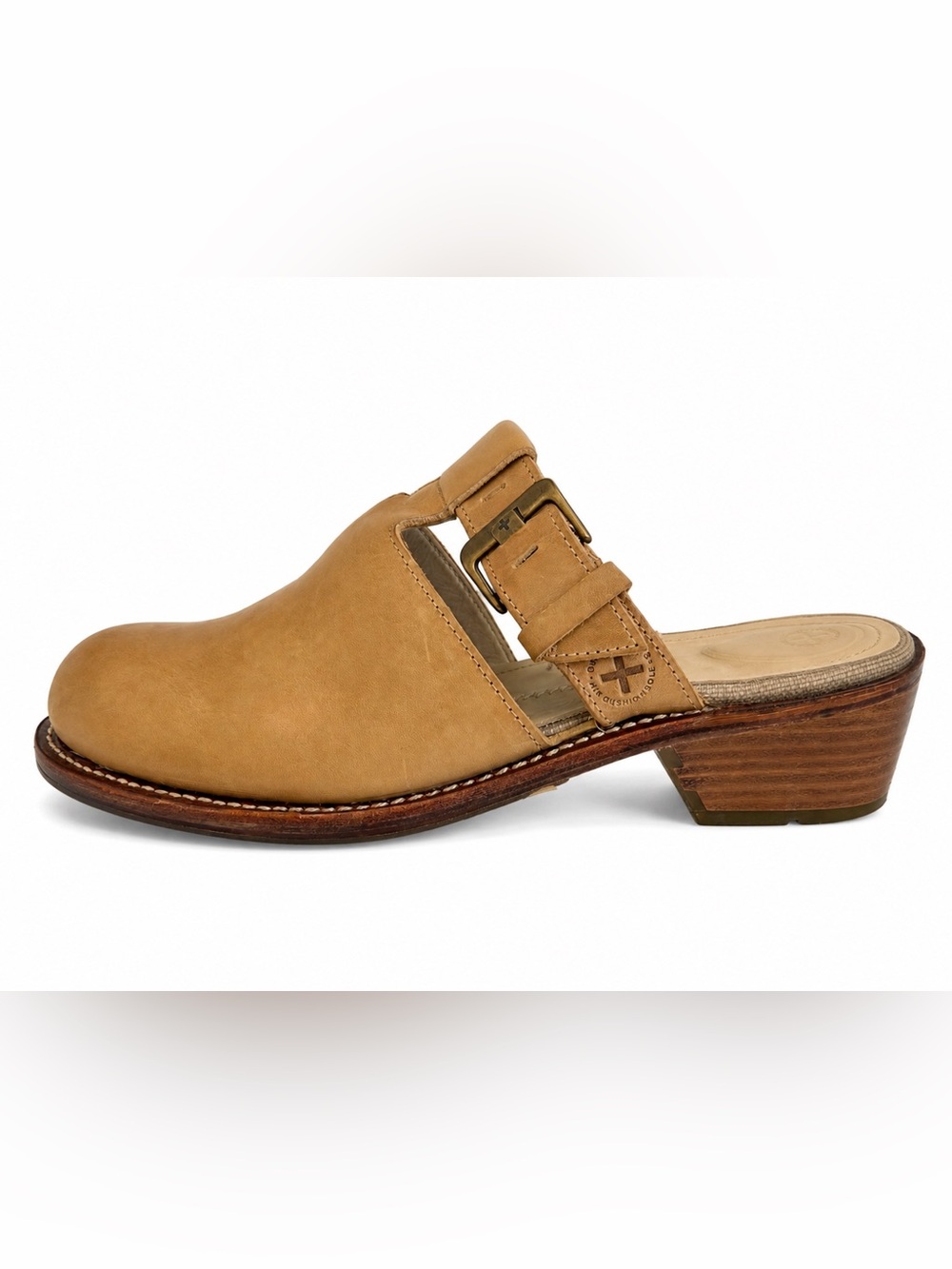 Vintage Dr. Martens Leather Clogs | Air Cushion Sole | Wooden Heel | Women's 9